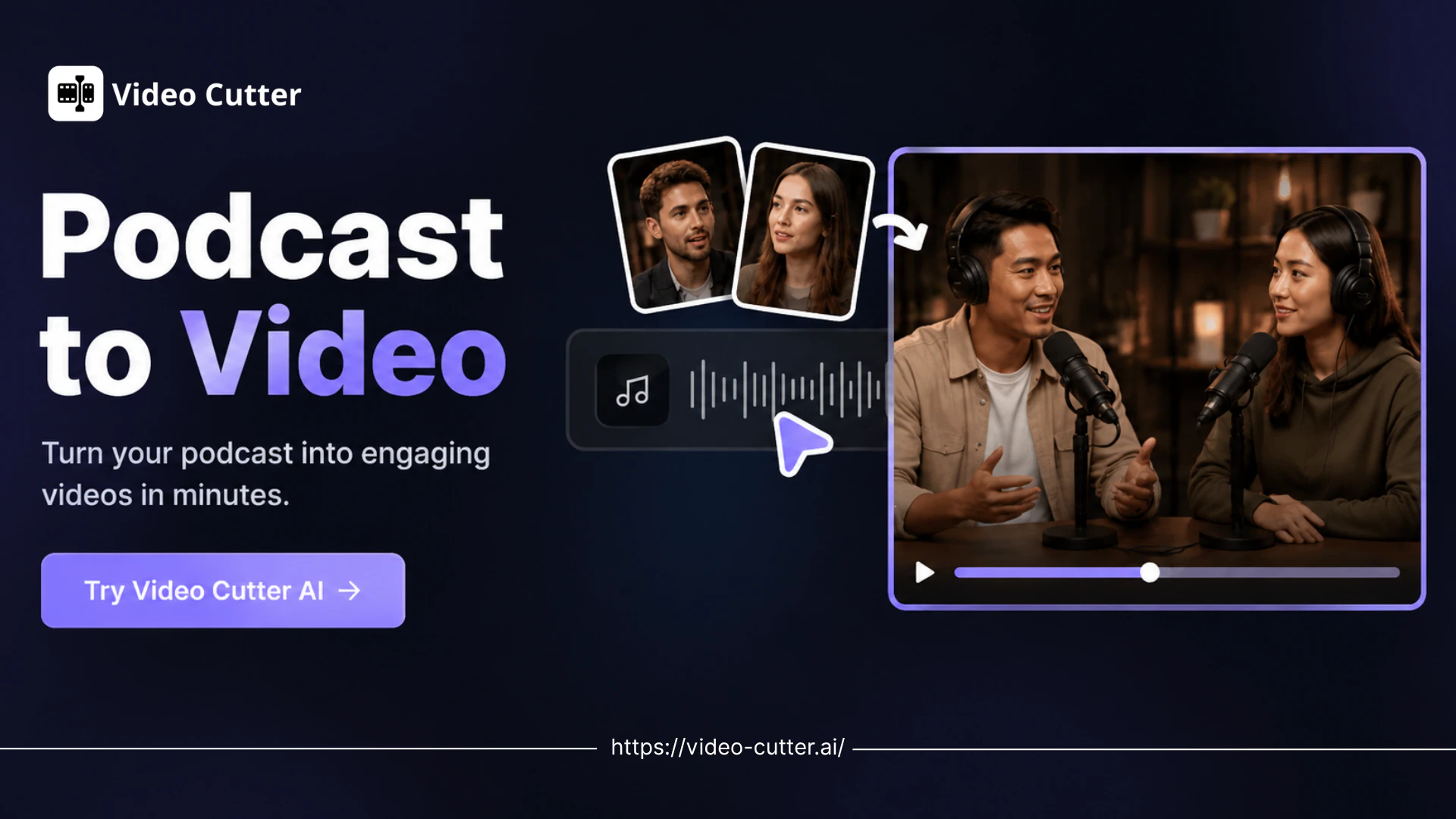 Turn a podcast episode into short videos for free