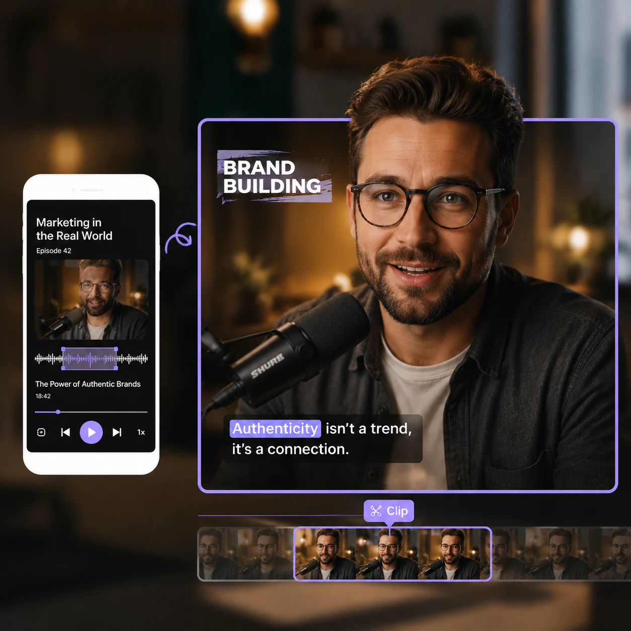 Visuals Added to Your Clips Automatically