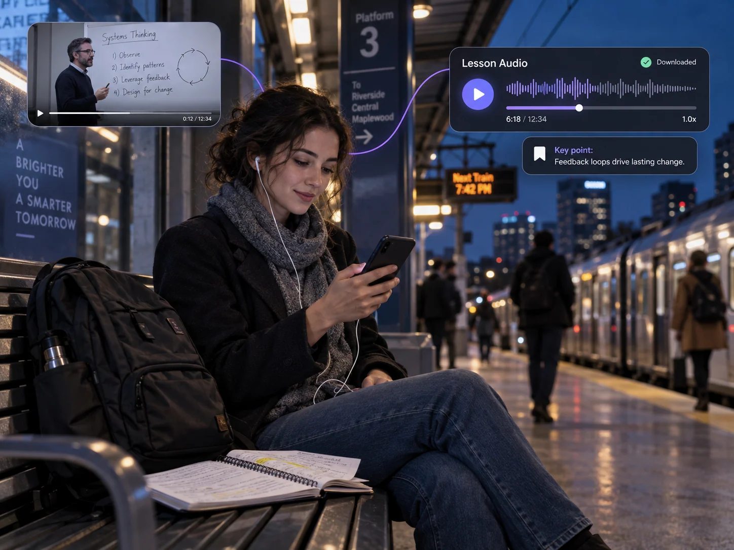 Review Lessons During Your Commute
