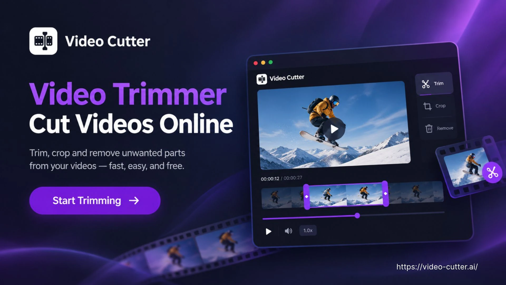 Video Trimmer: Trim Video Online for Free No Watermark by AI