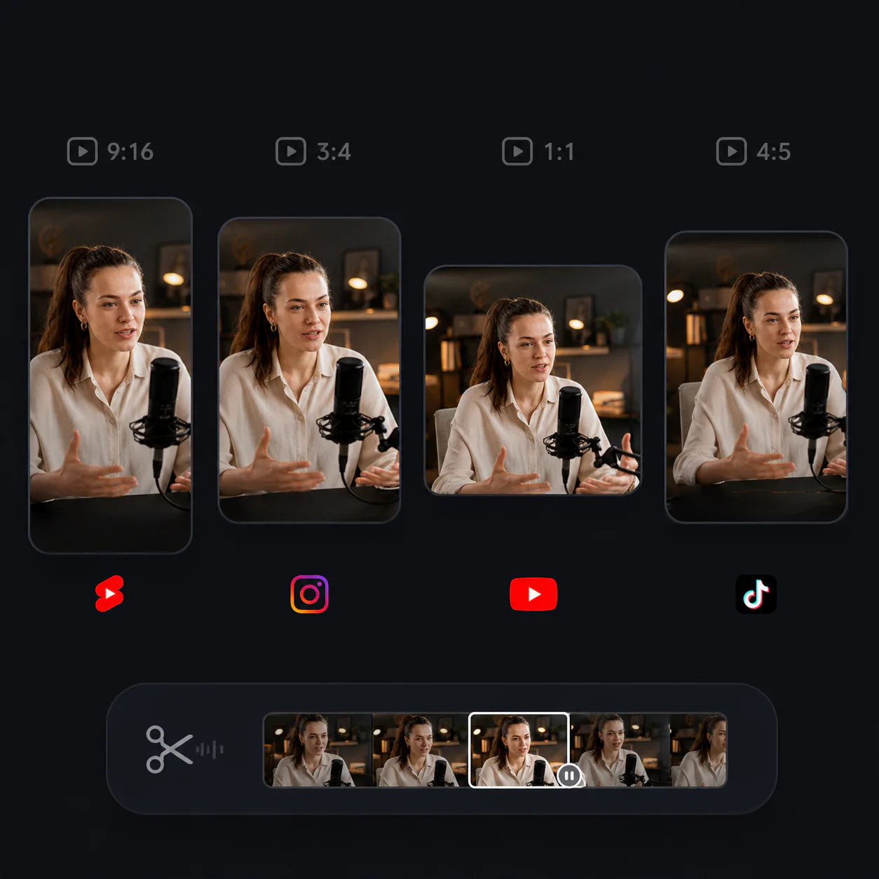 Keep Speakers in Frame in Every Format